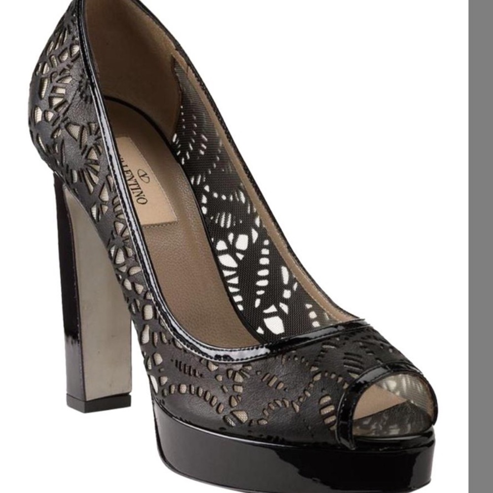 Valentino Laser Cut Pumps 39 1/2
